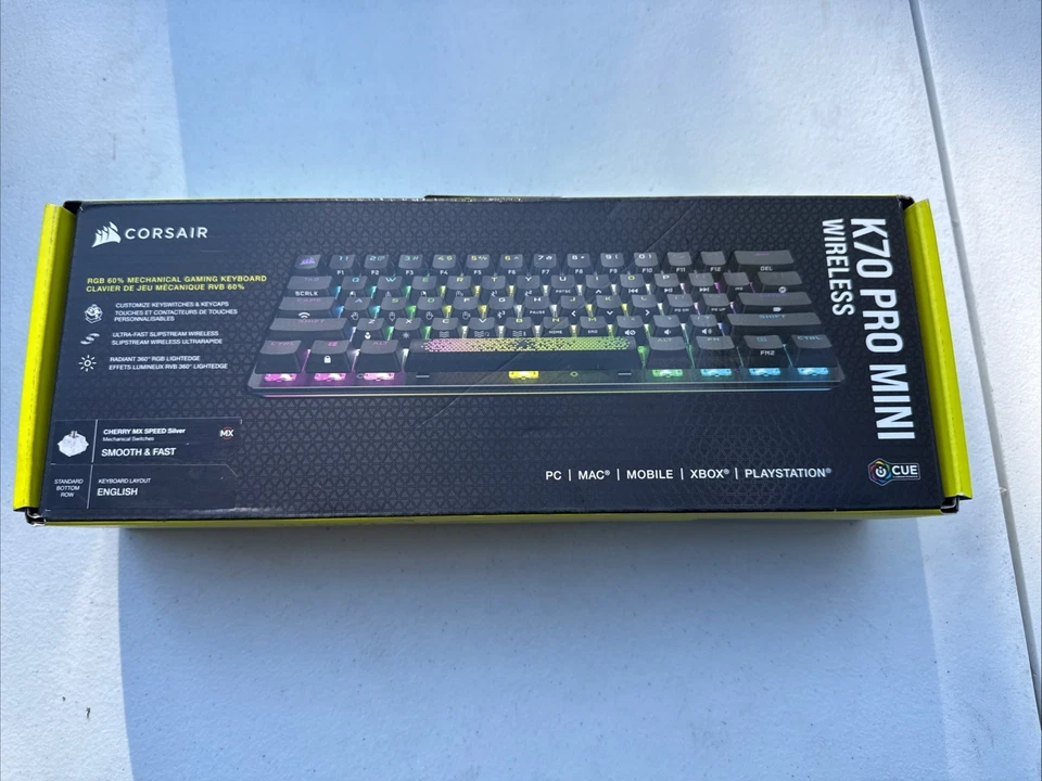 New Corsair K70 Pro Mini Wireless Mechanical Gaming Keyboard CH-9189014-NA - Image 1 of 4