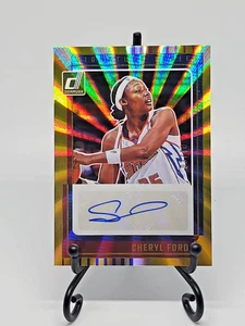 Cheryl Ford 2025 Donruss WNBA #SS-CF Signature Series Holo Gold Laser #3/10 - Bild 1 von 2