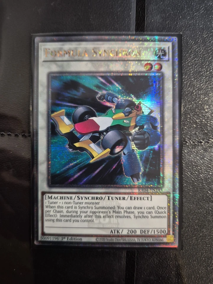Formula Synchron RA04-EN143 Quarter Century Secret Rare 1st Edition Yu-Gi-Oh - Image 1 of 1