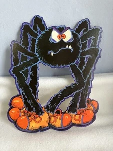 VTG Halloween Die Cut Spider In Sneakers - Picture 1 of 5
