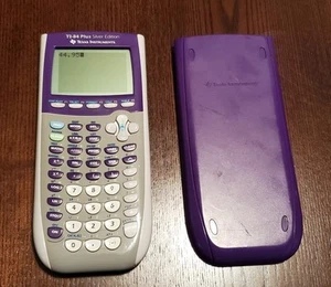 Texas Instruments TI-84 Plus Edición Plateada Gris y Púrpura con Cubierta ✅ Envío Rápido - Imagen 1 de 6