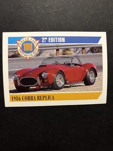 Jb26 Action Dream Cars 100 2nd Addition 1992 #24 Cobra Replica 1986 - Bild 1 von 2