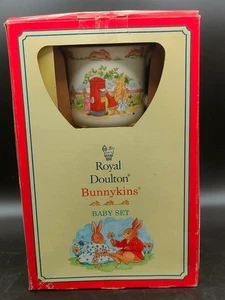 Royal Doulton Bunnykins Baby Set (1994) – Mug & Bowl in Original Box - Picture 1 of 6