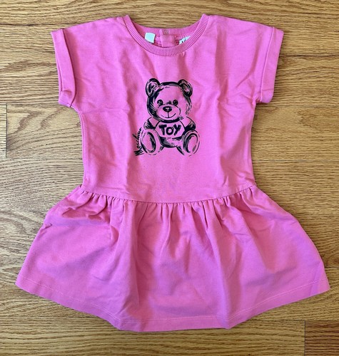 Vestito Moschino bambina taglia 18 24 mesi rosa orsetto vestito