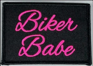 Biker patch. Babe. Motorcycle. Embroidery. Patches. Biker. Bike. Patches.  - Picture 1 of 1