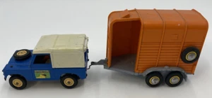 Britains Land Rover with Canopy & Beaufort Double Horse Box Trailer K12 - Picture 1 of 14