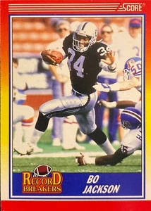 1990 Score #591 Bo Jackson "Record Breakers" Football Card  - Picture 1 of 2