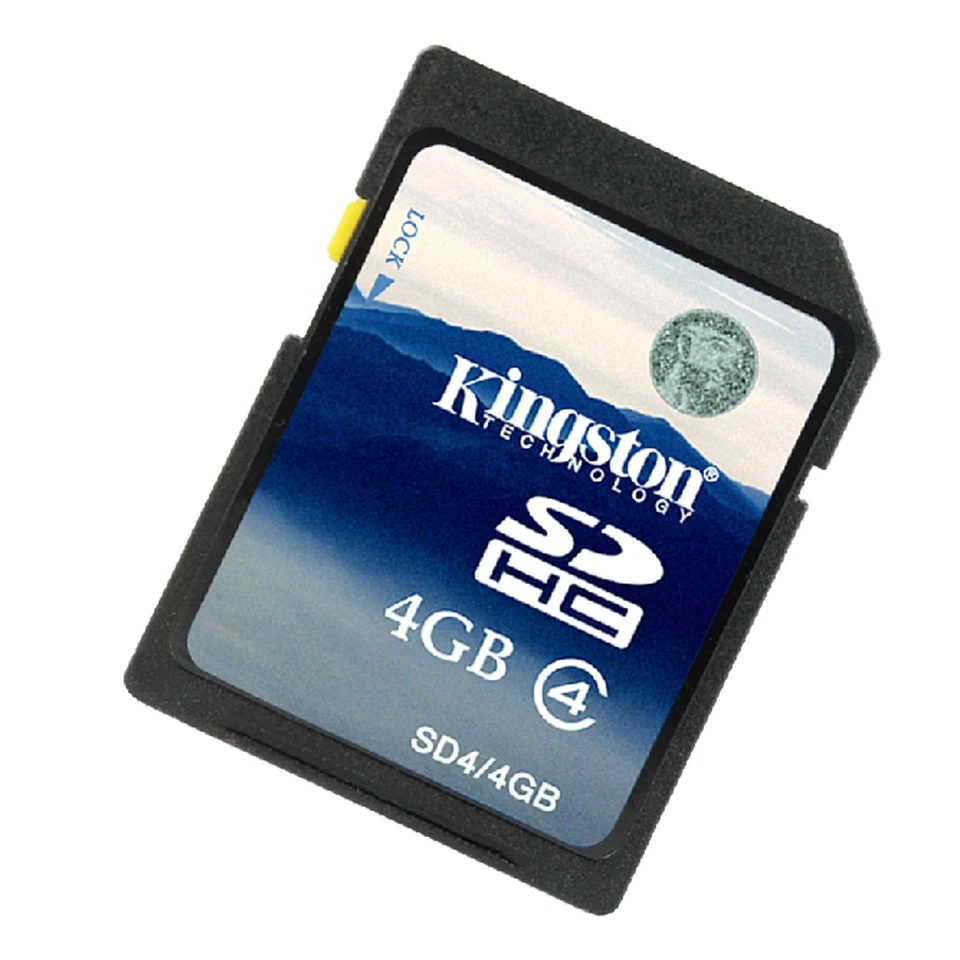 Kingston 4GB SD SDHC Speicher karte Klasse4 Standard Secure Digital C4 f. Kamera - Image 1 of 4