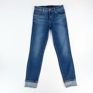 J Brand 835 Mid Rise Crop Skinny Blue Denim Jeans Womens 25 - Picture 1 of 8