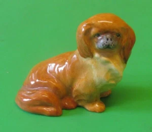 Vintage Royal Worcester Doris Lindner Dog Figure- PEKINESE (SEATED) 3034 - 1940 - Picture 1 of 4