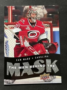 2007-08 UD CAM WARD The Men Behind The Mask Insert Card, Carolina Hurricanes,BM1