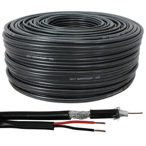 100m RG59 Coaxial cable + Power line Video Electricity Video surveillance Camera - Picture 1 of 1