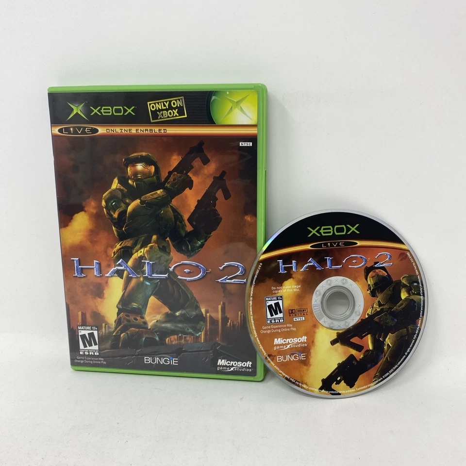 Halo 2 Xbox Microsoft Original Xbox Game/Case - First 1st Print Black Label - Image 1 of 1