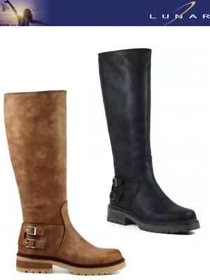 LUNAR WARWICK TALL ZIP LADIES BOOTS NEW WOMENS