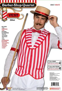 Barber Shop Quartet Vest XL vintage look retro 20s saloon singer adult man act - Picture 1 of 11