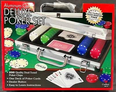 Cardinal Deluxe Poker Set in Aluminum Case! Brand New, Sealed! - Image 1 of 4