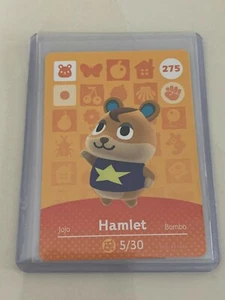 Hamlet # 275 Animal Crossing Amiibo Card Horizons Series 3 MINT NEVER SCANNED! - Picture 1 of 1
