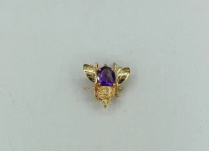 14-KARAT YELLOW GOLD '' BEE '' LAPEL PIN - 3.6 GRAMS - Picture 1 of 5