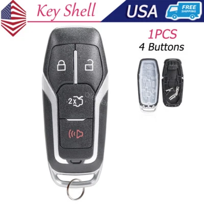 Para Ford Mustang 2015 2016 2017 Smart Car Key Fob Prox Remote Case Shell Cover Foto 1 de 4