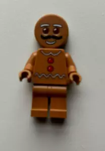 LEGO Gingerbread Man Bigote Minifigura hol169 - Nuevo - Imagen 1 de 1