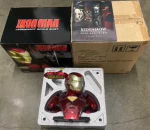 Sideshow Exclusive Iron Man Legendary Scale Bust /400 In Original Shipping Box ! - Picture 1 of 24