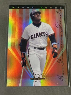 BARRY BONDS ** 1995 Leaf Limited GOLD FOIL PRISM #4 Baseball Card! SF Giants - Image 1 of 2