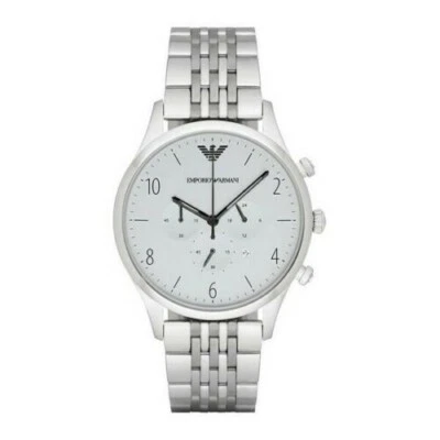 Emporio armani orologio in acciaio uomo 43mm ar1879 listino 329 € - Immagine 1 di 4