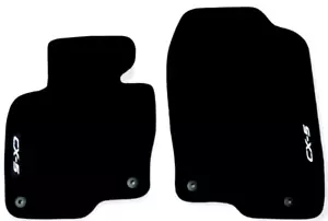 Front Car Floor Mats Velour For Mazda CX-5 Waterproof Carpet Auto Liners Rugs 2p - Picture 1 of 7
