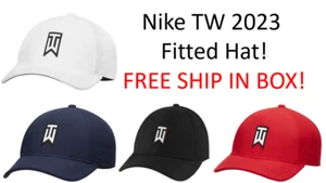 FREE SHIP IN BOX! RARE 2023 Nike Tiger Woods TW Fitted Golf Hat Cap DH1344 - Picture 1 of 9