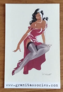 Carte Berthet , Pin-Up  ( format 55 x 85mm , éditée par Granit Associés) - Imagen 1 de 2