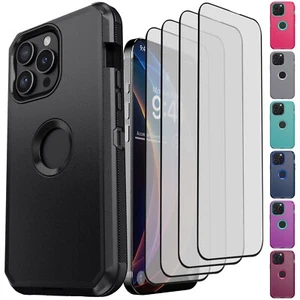 For iPhone 14/14 Plus/14 Pro/Pro Max Case Hybrid Rugged Cover / Screen Protector - Picture 1 of 55
