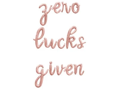 Banner balão carta cursiva ZERO LUCKS DIV - Decorações do dia de São Patrício - Imagem 1 de 4