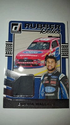 BUBBA WALLACE 2016 Donruss Racing #RR-BW Rubber Relics RACE-USED PATCH Nascar - Image 1 of 2