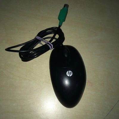 HP Optical Wired PS/2 Mouse  - Black - used - Image 1 of 4