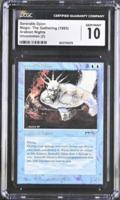Serendib Djinn, Arabian Nights Mtg. CGC 10 Gem Mint! - Image 1 of 2
