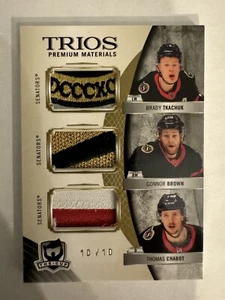 2021-22 The Cup Trios Premium Materials /10 Ottawa Senators Tkachuk Brown Chabot - Picture 1 of 8