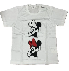 T-shirt maglietta Comme des Garçons Collab RAGAZZA X Disney Minnie bianca donna taglia M inutilizzata - Foto 1 di 5