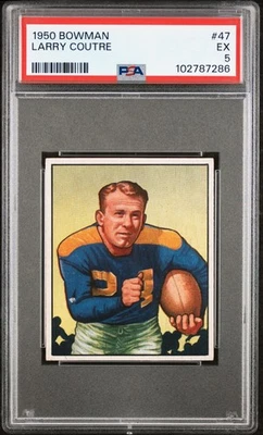 Bowman #47 Larry Coutre 1950 PSA EX 5 Foto 1 de 2