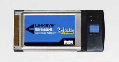 Linksys WPC54G Wireless B/G PC Card 32-bit (PCMCIA) — Tested — FREE Shipping - Image 1 of 2