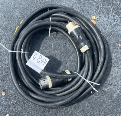 48 ft Carol 6/4 SOOW MSHA Rubber Extension Cable w/ NEMA L14-30 Twist-Lock Plug - Image 1 of 4