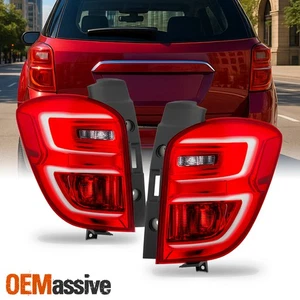 For 2016-2017 Chevy Equinox [Halogen Type] Red Tail Lights Pair Driver+Passenger - Picture 1 of 7