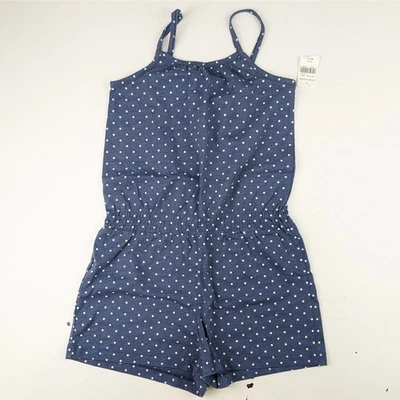 Gap Blue Polka Dot Romper Girls 4 - Image 1 of 3