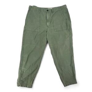 Pantaloni utility Madewell Olive taglia 32 abbigliamento da lavoro ritagliato minimalista casual usati in ottime condizioni - Foto 1 di 6