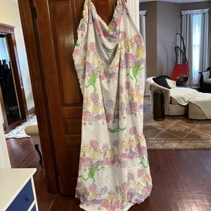 Vtg JCPenney Double fitted Sheet Muppets 1980 Miss Piggy Kermit nice USA (L31) - Picture 1 of 9