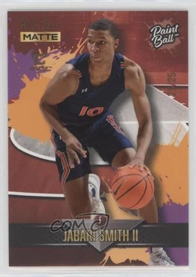 2022-23 Matte Draft Chase Red - Orange Splatter /25 Jabari Smith Jr II Rookie RC - Image 1 of 2