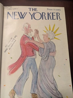 Vintage New Yorker Magazines Entire Months January February 1977 - Image 1 of 4