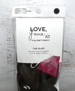 LOVE Laura XO Pretty Party Hair Extension Ponytail RUBY 26" French Curl Brown - Picture 1 of 6
