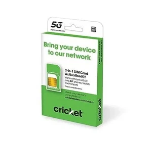 Cricket Wireless 3-in-1 SIM Kit - Bring Your Own Phone - Picture 1 of 5