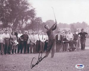 ARNOLD PALMER SIGNED AUTOGRAPH 8x10 PHOTO - MASTERS CHAMPION, GOLF BIG 3, PSA - Picture 1 of 2