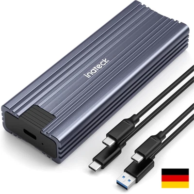Inateck NVMe USB 3.2 Festplattengehäuse Kühlkissen Werkzeuglos - Bild 1 von 4